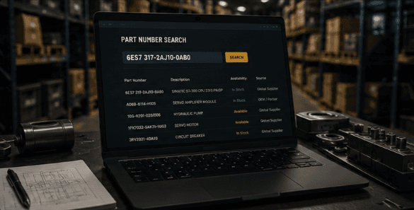 Industrial part-number search and global sourcing